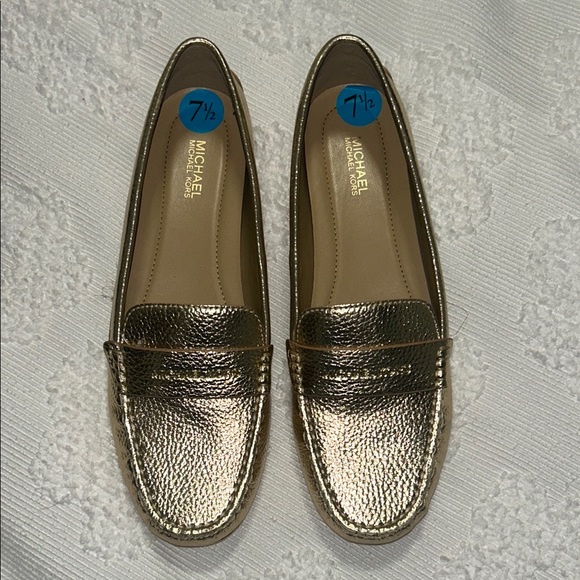 Michael Kors Gold Women's Loafers - Picture 1 of 6